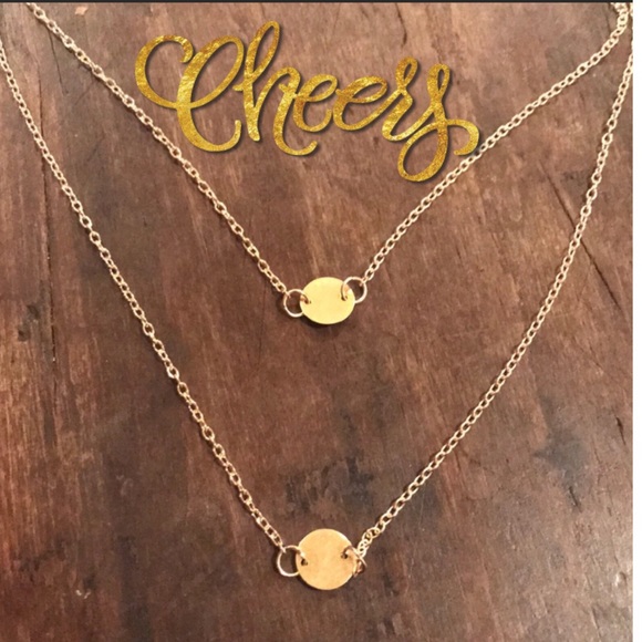 Boutique Jewelry - ELLA GOLD Double Layered Necklace with Gift Bag